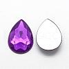 Acrylic Rhinestone Flat Back Cabochons GACR-Q010-18x25-13-2