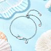 304 Stainless Steel Cable Chains Link Bracelets BJEW-JB11616-1