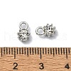 Rack Plating Alloy Rhinestone Charms FIND-M014-16A-P-3
