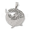 201 Stainless Steel Pendants STAS-S157-28P-1