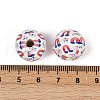 Independence Day Theme Wood European Beads WOOD-Z005-01B-01-3
