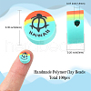 Handmade Polymer Clay Beads CLAY-CJC0001-02-2