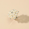 Alloy Rhinestone Adjustable Rings MG4570-2-1