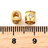 925 Sterling Silver Micro Pave Clear Cubic Zirconia Beads STER-F061-04A-G-2