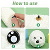 Globleland Craft Plastic Doll Eyes DIY-GL0004-77-5