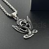 Vintage Punk Stainless Steel Dragon Pendant Necklaces for Men NN6351-3