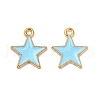 Alloy Enamel Pendants ENAM-C005-01G-02-2