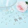 SUNNYCLUE 100Pcs 2 Styles Brass Ear Wire KK-SC0004-85-4