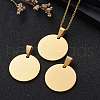 Ion Plating(IP) 304 Stainless Steel Pendants STAS-I311-05A-G-7