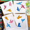 Plastic Drawing Painting Stencils Templates DIY-WH0396-523-4