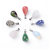 Natural & Synthetic Mixed Gemstone Pendants G-X0005-07P-2