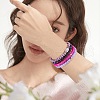 7Pcs 7 Style Handmade Polymer Clay Heishi Surfer Stretch Bracelets Set BJEW-SW00073-05-3