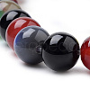 Natural Colorful Agate Beads Strands G-S259-28-8mm-3
