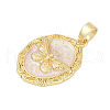 Brass Enamel Pendants KK-U068-09G-03-2