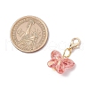 Transparent Acrylic Butterfly Pendant Decorations HJEW-JM03124-3