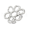 304 Stainless Steel Open Cuff Rings for Women RJEW-U060-04B-P-2