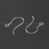 Transparent Resin Earring Hooks RESI-G050-02-3