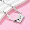 304 Stainless Steel Oval Link Bracelets BJEW-U030-01P-2