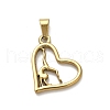 304 Stainless Steel Pendants STAS-Q343-10G-1