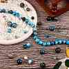 Grade AB Natural Apatite Round Beads for DIY Bracelet Making Kit DIY-SZ0006-82A-3