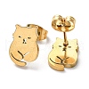 304 Stainless Steel Stud Earrings EJEW-B022-03G-2