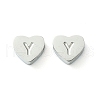Tarnish Resistant 316L Surgical Stainless Steel Beads STAS-R230-01Y-P-1-1