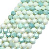 Natural Flower Amazonite Beads Strands G-C116-A104-01-2