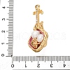 Brass Twister Clasps KK-A256-03G-3