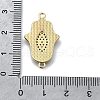 Hamsa Hand Connector Charms KK-V010-02G-01-3