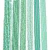 Electroplate Opaque Solid Color Glass Beads Strands EGLA-A044-P1mm-L14-2