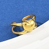 304 Stainless Steel Adjustable Open Cuff Rings for Women RJEW-U063-01A-G-2