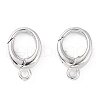 Anti-Tarnish Rhodium Plated 925 Sterling Silver Spring Gate Rings STER-K173-14P-1