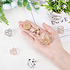CHGCRAFT 6Pcs 6 Styles Alloy Women Lady Girls Fashion Scarf Ring Buckle JEWB-CA0001-02-3