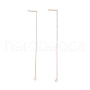 Ion Plating(IP) 304 Stainless Steel Stud Earring Finding STAS-E161-06RG-1