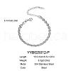 Stainless Steel Chain Bracelets for Unisex XN7941-3-1