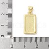 Brass Micro Pave Cubic Zirconia Pendants KK-P294-25G-3