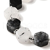 Natural Black Rutilated Quartz Beads Strands G-P534-A04-01-4