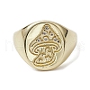 Brass with Cubic Zirconia Adjustable Rings RJEW-K257-57G-2