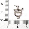 Brass Micro Pave Cubic Zirconia Dessert Charms KK-P308-63P-3