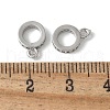 Brass Micro Pave Cubic Zirconia Tube Bails KK-D324-33P-2
