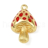 Brass Enamel Pendants KK-R224-15A03-G-1
