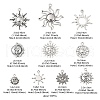 100G Tibetan Style Alloy Pendants TIBEP-YW0001-39-4