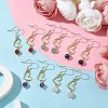 Natural Mixed Gemstone Dangle Earrings EJEW-JE05658-2