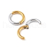 304 Stainless Steel Clip-on Earrings EJEW-Z014-01G-GP-2
