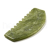 Mother's Day Gifts Natural Xiuyan Jade Massage Combs AJEW-K045-01A-2