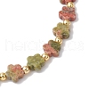 Natural Unakite Beads Stretch Bracelets for Women BJEW-JB11768-08-4