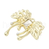 Alloy Pendants with Rhinestone PALLOY-R151-60G-2