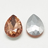 Pointed Back Glass Rhinestone Cabochons RGLA-T081-13x18mm-08-2
