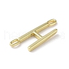 Rack Plating Brass Connector Charms KK-P245-07G-H-2
