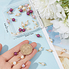 Beebeecraft 48Pcs 4 Colors ABS Plastic Imitation Pearl Pendants KK-BBC0013-90-3